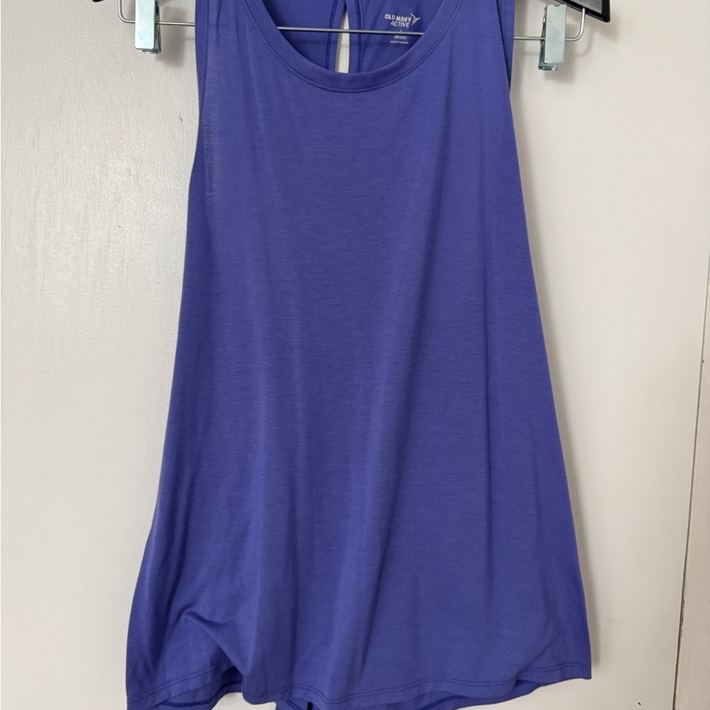 Old Navy Blue Sleeveless Relaxed Tank Top